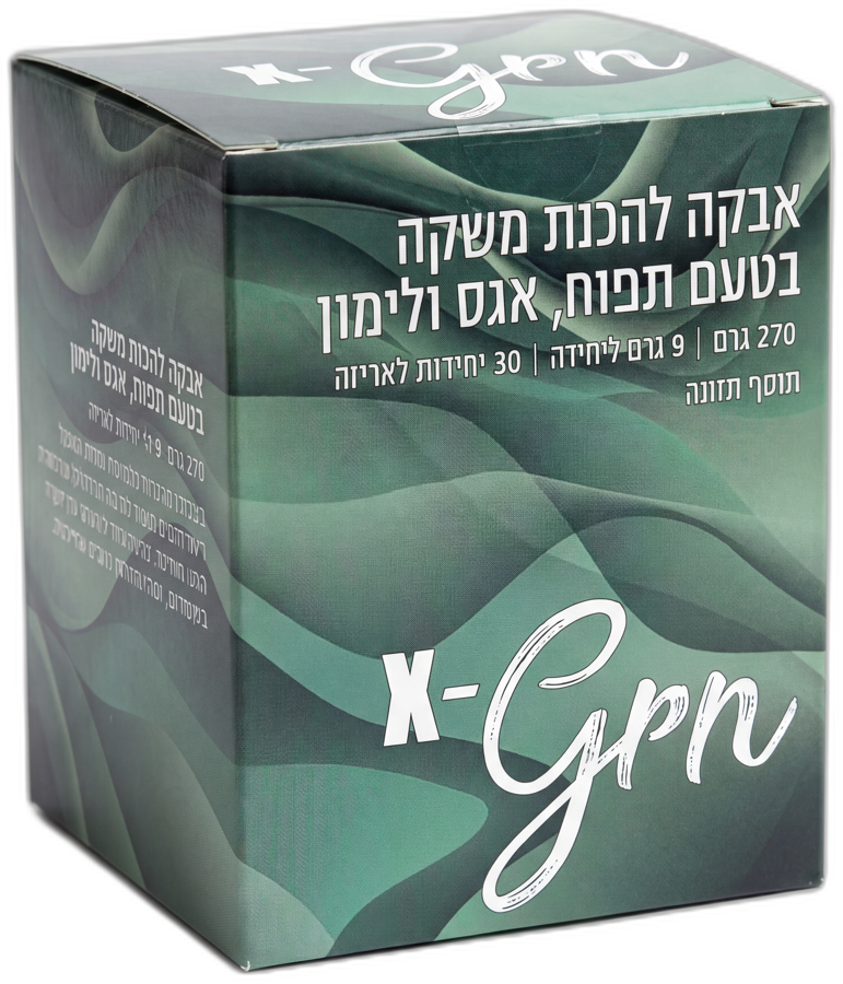 X-Grn משקה ירוק בטעם תפוח-אגס-לימון